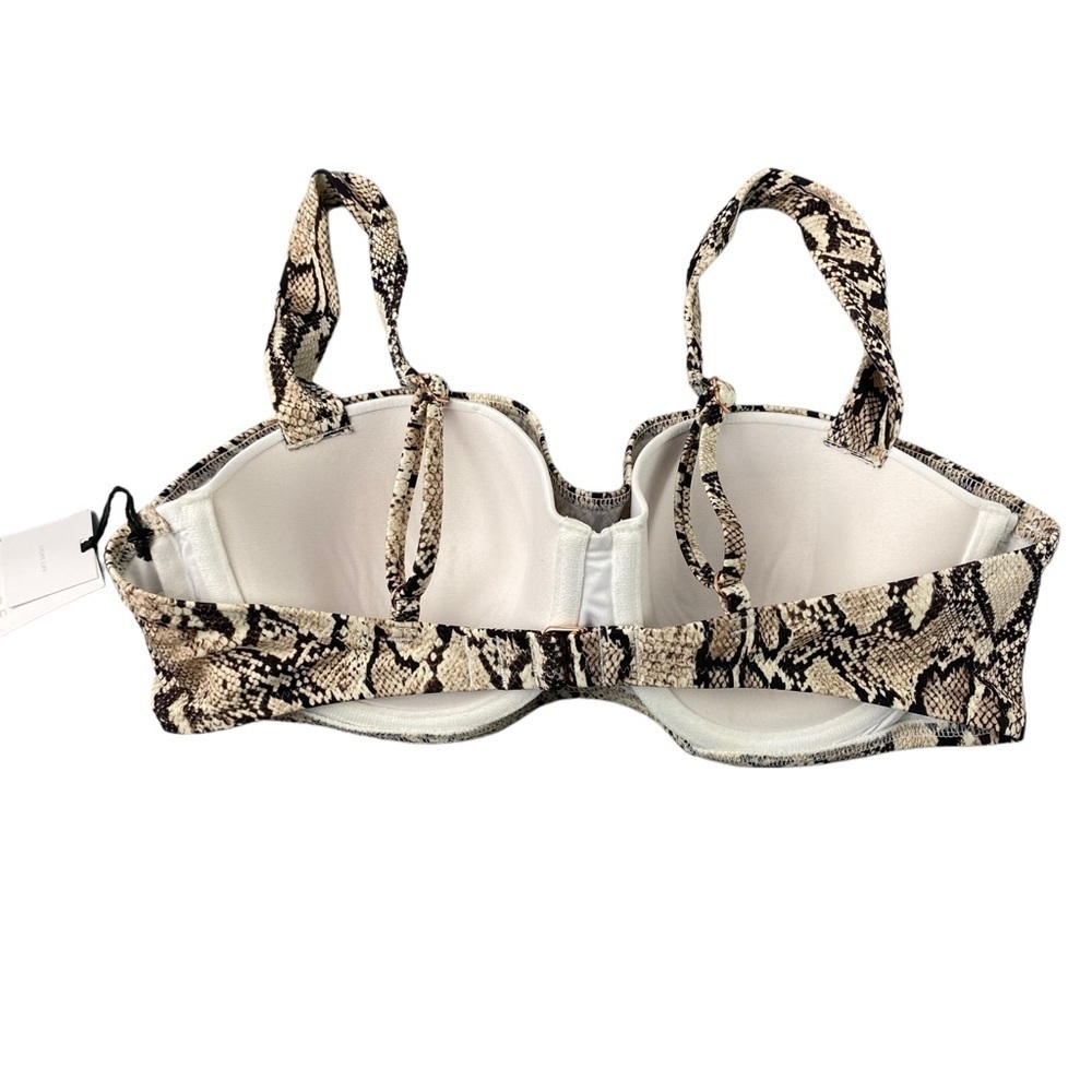 NWT Shade & Shore snake animal print push up bikini top wms sz 36B - Picture 2 of 8